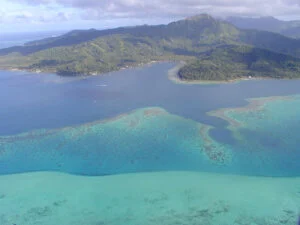 Tahaa vue du ciel - MD Sail Services - Croisières privée à la voile aux îles sous le vent Tahaa Vue Du Ciel